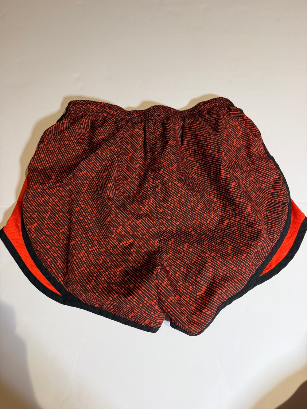 Nike Women's Red and Black Athletic Shorts - Picture 2 of 4